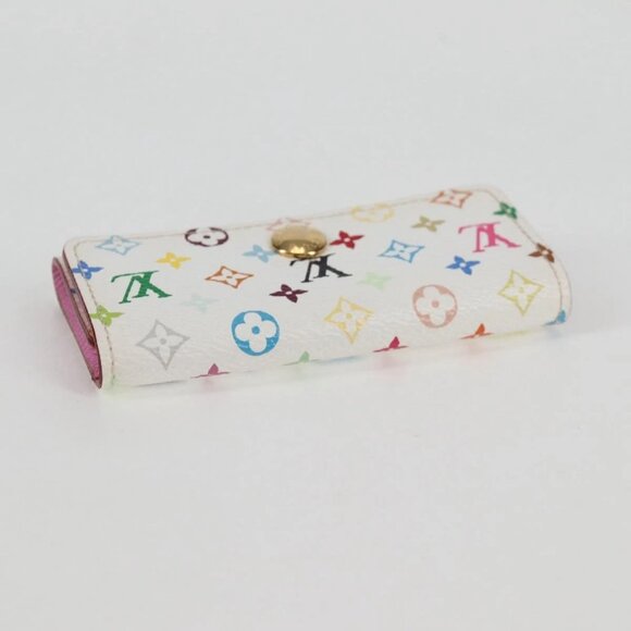 LOUIS VUITTON Monogram Multicolor Multicles 4 Key Case White M93731 Auth 132774V - Picture 5 of 16